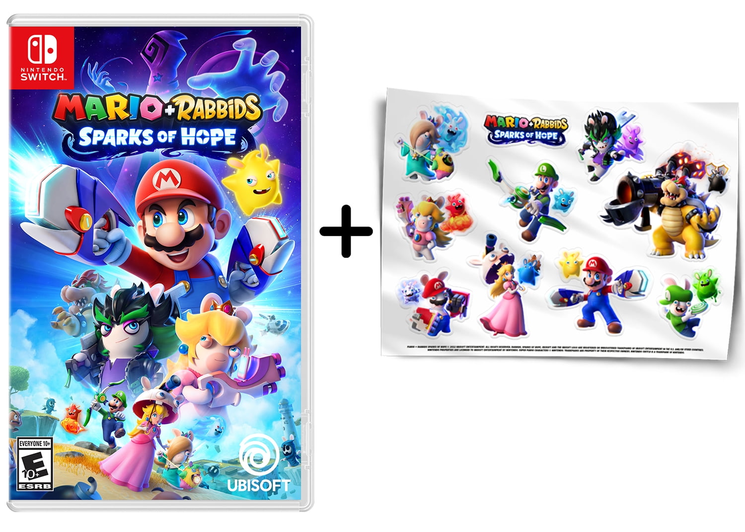 Mario Rabbids: Sparks of - Nintendo Switch + Exclusive Mario Rabbids Sticker Set - Walmart.com
