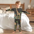 thumbnail image 6 of BZSMCE Unisex Pajama Set Snug-Fit Cotton Sleepwear Galactic Giraffe Printed, 6 of 7