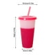 thumbnail image 3 of Taza de repuesto que cambia de color Taza en blanco Vaso reutilizable de 24 onzas con tapa y vaso para bebidas frías de plástico reutilizable sin pajita con tapa y pajita Taza para batidos Fiesta, 3 of 3