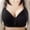 Black A5, variant on loopsun for Womens Plus Size Bra,Womens Bra,Woman's Lace Flower Gathered Together Large Size Daily Bra Underwear No Rims