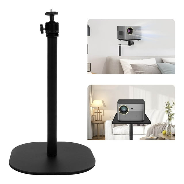 Support de Projecteur de Bureau 11,8 Po Mini Support de Projecteur sur Pied Support de Table en Acier Allié avec Port à Vis 1/4, Facile à Installer, pour Projecteur et Caméra