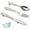 Brushed Nickel, variant on 3pcs Creative Cutlery Cabinet Pulls 3" Hole Center Kitchen Knife Spoon Fork Drawer Handles
