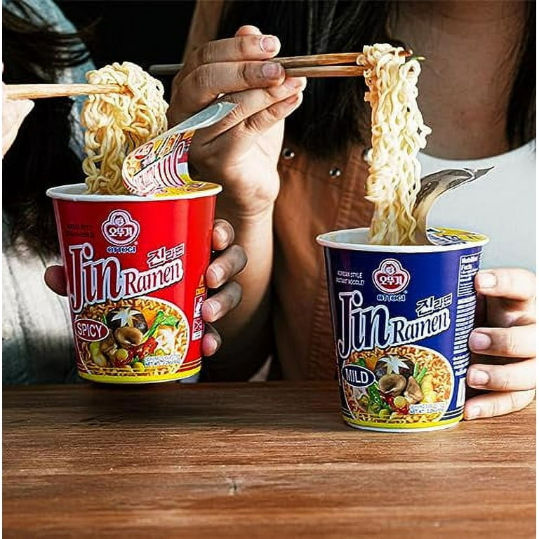 OTTOGI] Jin Ramen Mild, KOREAN STYLE INSTANT CUP NOODLE, (65g) -6