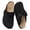 Black, variant on Cork Footbed Sandals for Womens, Suede Women's Clogs Shoes with Arch Support and Adjustable Buckle, Apricot