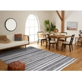 thumbnail image 3 of SAFAVIEH Skyler Orval Striped Area Rug, Grey/Black, 6' x 9', 3 of 9