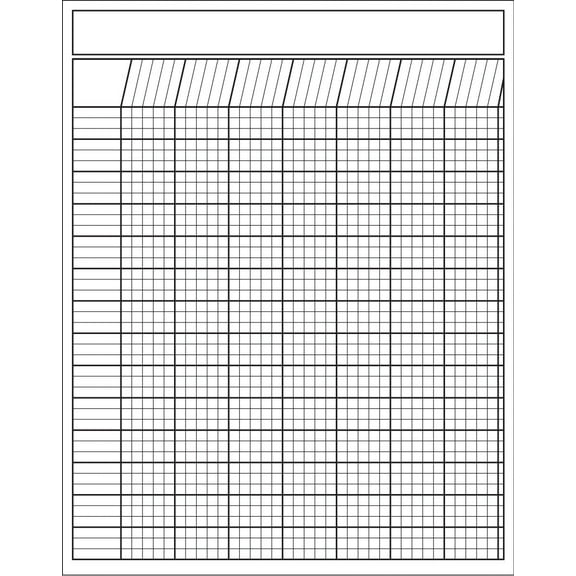 SHAPES ETC. Vertical Chart - White