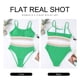 thumbnail image 5 of ZHAOCHENG AlvaQ Bikinis para mujer Conjunto de bikini de cintura alta Traje de baño de 2 piezas Traje de baño con tirantes finos y bloques de color, 5 of 5