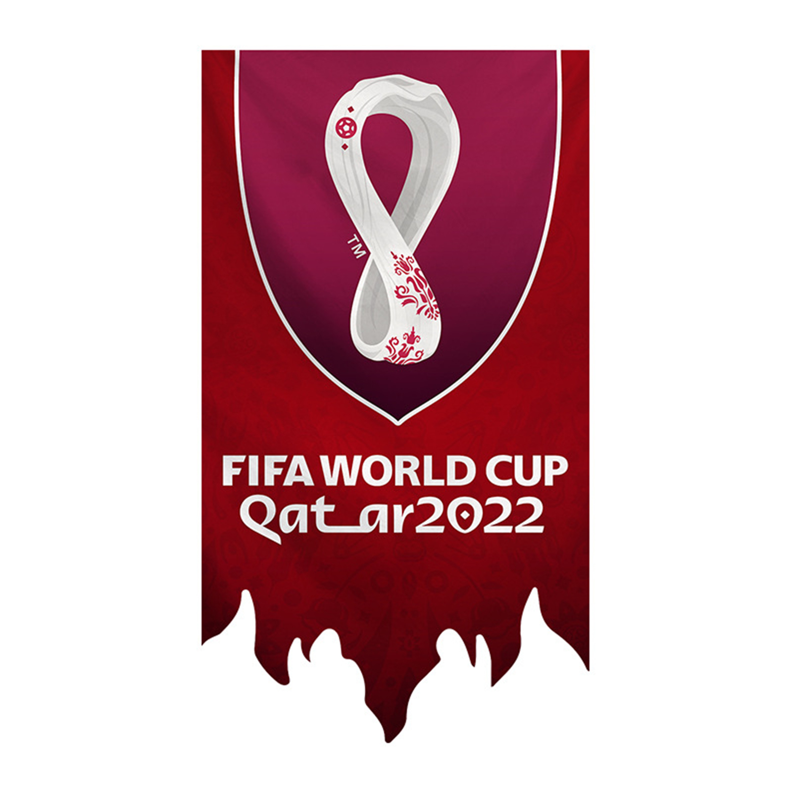 FIFA World Cup Qatar 2022 Flag, Football Tournament Hanging Flag With