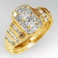 thumbnail image 3 of Charm 925 Silver,Gold Plated Ring Cubic Zircon Anniversary Gifts Sz 6-10, 3 of 7
