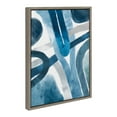 thumbnail image 2 of Kate and Laurel Sylvie Abstract Blue And Gray Watercolor Framed Canvas Wall Art, 18x24 Gray, 2 of 6