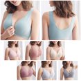 thumbnail image 3 of Sujetador de lactancia para mujer Cierre frontal Sin aros Bralettes suaves acolchados para dormir MABOTO  Ropa interior de mujer, 3 of 7