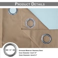 thumbnail image 3 of MesaSe Rideaux d'Extérieur pour Patio Imperméables Isolés Bloquant la Chaleur et la Lumière, Draperies Résistantes à la Décoloration, Rideau Épais pour Balcon, Pelouse, Jardin, 1 Panneau, 3 of 8