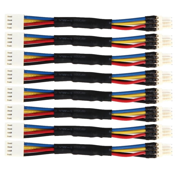 Cable Reducción Velocidad Del Ventilador La CPU 8 Piezas Control Temperatura Pines Reducción Velocidad PWM/reducción Ruido Ventilador La Computadora Cable Ajuste Velocidad 4 Pines