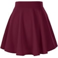 thumbnail image 2 of Jupe de Skate Mini Basique Évasée Décontractée pour Femmes Polyvalente Extensible, 2 of 8