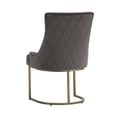 thumbnail image 7 of Maklaine 18.5" Transitional Fabric Dining Chair in Gray (Set of 2), 7 of 7