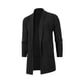 thumbnail image 1 of Gabardina entallada de estilo medio largo para hombre de otoño, suéter para hombre, chaqueta tipo cárdigan de talla grande, 1 of 5