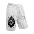 thumbnail image 2 of Casual Shorts for Men 2026 Summer Elastic Waist Relaxed Fit Straight Leg Viking Style Printed Shorts, 2 of 4