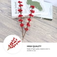 thumbnail image 2 of CIMAXIC 6 Pcs Plantes de Baies Rouges Simulées Branche de Baies de Noël Décoration de Bureau DIY, 9.84"X1.18"X1.18 Pouces, 2 of 5