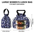 thumbnail image 5 of Pioneer Flower Floral Print Pattern Drawstring Lunch Bag Women - Drawstring Lunch Bag Insulated for Work Office - Stain-Resistant Large Lunchbags for Women with Multi-Pockets, 5 of 6
