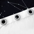 thumbnail image 5 of Moon Print Curtains Sparkle Stars Curtains & Drapes , Horoscopes Zodiac 30%-50% Blackout Curtains Constellations Astrology Bedroom Curtains, Starry Sky Window Treatments, Black, 5 of 6
