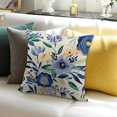 thumbnail image 3 of Navy Blue Pillow Covers Blue White Floral Roses Throw Pillow Case Watercolor Flowers Modern Quote Decorative Cushion Cover for Home, 3 of 5