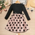 thumbnail image 4 of KYAIGUO Kids Baby Long Sleeve Dresses for Girls,Little Girls Long Sleeve Spring Princess Dresses Stylish Comfortable Skirt Youth A-Line Dress for 4-7T, 4 of 8