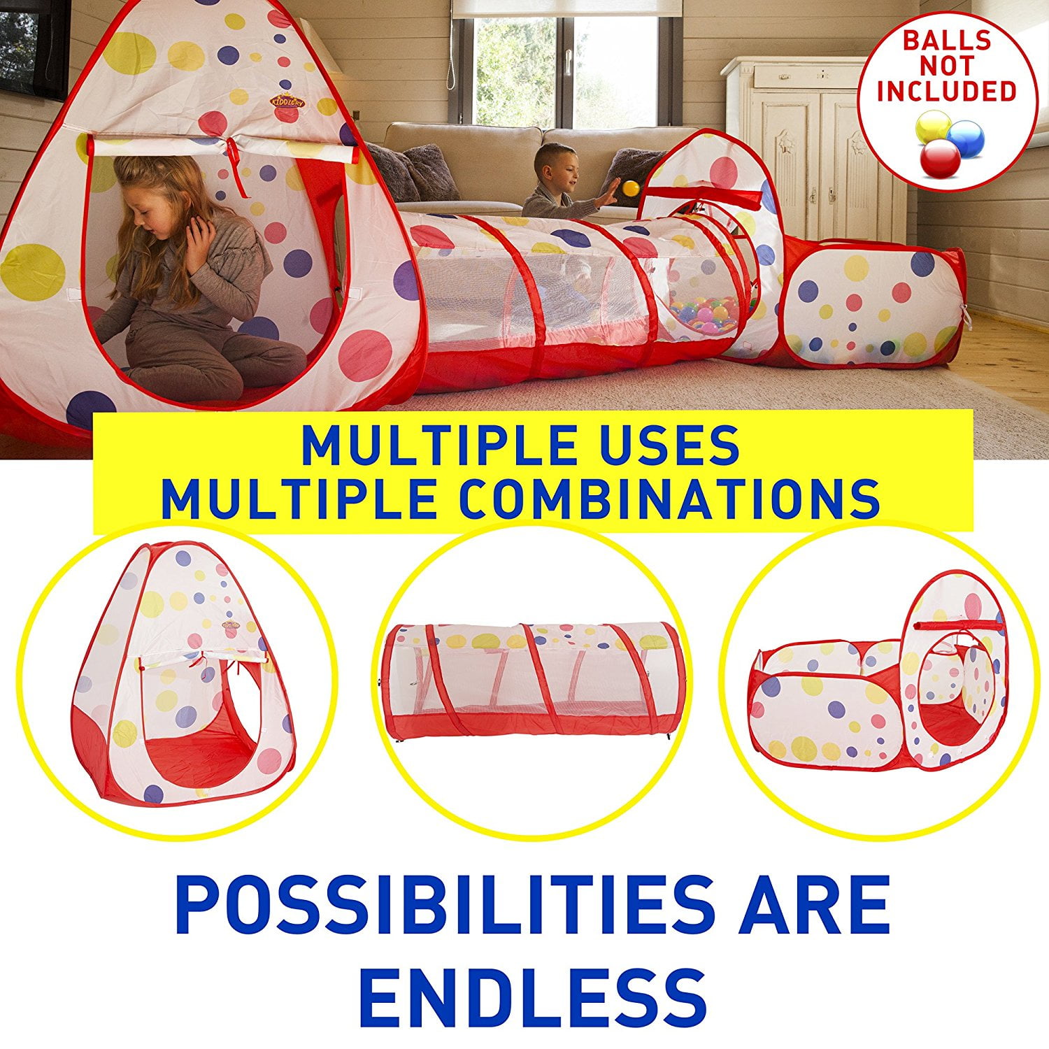 play tents and tunnels