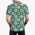 thumbnail image 4 of Balery Lemon and Leaves Printed Men’s Short Sleeve Polo Shirt, Midweight Men's Shirt,Golf Polo shirts -, 4 of 9