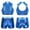 Blue, variant on Kids Big Girls 2PCs Gymnastic Dance Outfit Sets Shiny Metallic Crop Top with Shorts,Sizes 6-14 Blue 12