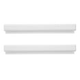 thumbnail image 1 of SHISUYAN Silver Aluminum Alloy Slide Ticket Rack Holder for Home Use 2 Pcs 10.2 Inches, 1 of 9