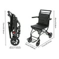 thumbnail image 2 of Lightweight Folding Transport Wheelchair for Seniors & Travel - Portable Aluminum Wheelchair with Storage Bag - Compact, Durable & Easy-to-Carry Design for Elderly & Disabled, 2 of 10