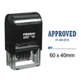 thumbnail image 1 of Printtoo Dater Stamp Self Inking With Approved By Text Date Rubber Stamp Office Stationery-Blue, 1 of 1