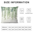 thumbnail image 5 of HENGT  Eucalyptus Leaves Pillow Covers Green Plants Decorative Throw Pillow Cases Soft  Square Cushion Covers for Sofa Couch Car Bedroom Home Decor, 5 of 5