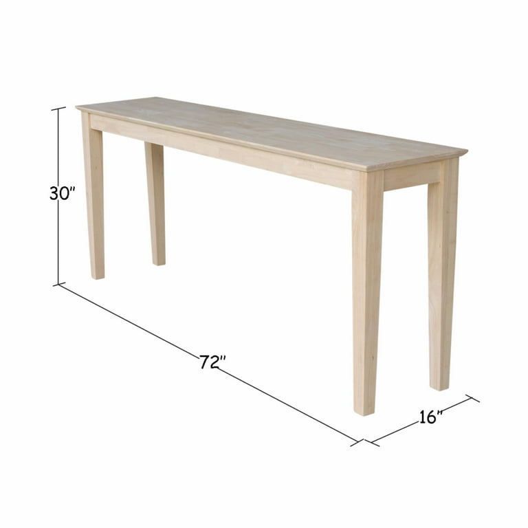 Sofa Table Size Guide Baci Living Room