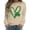 Beige, variant on st patricks day shirt Crewneck Plaid Shamrock Pullover Irish Sweatshirt Graphic Tee Top Graphic Pullover Top Crewneck Long Sleeve Top Long Sleeve Graphic Tops Tunics for Women Green 3XL