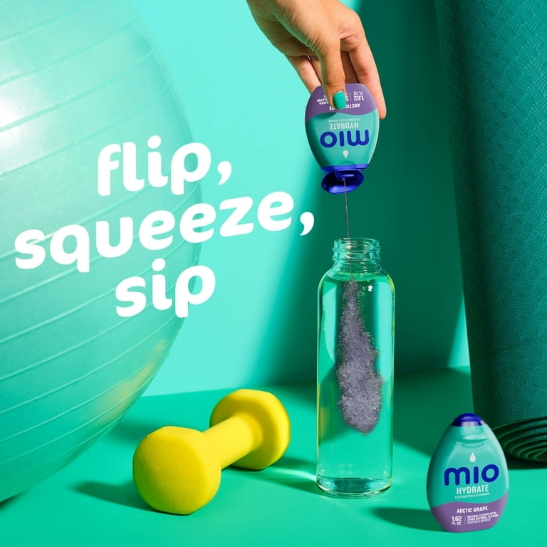 MiO Sport Arctic Grape Flavor Beverage Mix Drops, Hydration Drink
