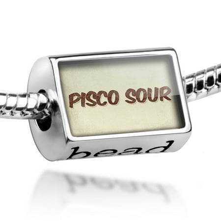 Bead Pisco Sour Cocktail, Vintage style Charm Fits All European (Best Pisco For Pisco Sour)