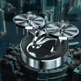 thumbnail image 4 of end Solar Car Freshener Aircraft Rotating Diffuser Aromatherapy Fragrance Car Perfume Decor AlloyABS Interior, 4 of 7