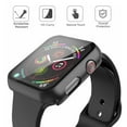 thumbnail image 5 of Dwitch 2 Pack Compatible with Apple Watch Case 41mm ,Full Waterproof Screen Protector PC Bumper Cover Fits for iWatch Series 9 8 7 (41mm),1 Black + 1 Clear, 5 of 7