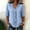 Blue, variant on Ayolanni V-Neck Blouses for Women Solid Short Sleeve Ruffled Blouse Puff Fitted Eyelet Casual Shirts Tops for Women 2026 Black S