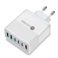 thumbnail image 1 of Cargador de teléfono móvil PD 55W QC3.0 + PD25W para iPhone Samsung (enchufe KR blanco), 1 of 6