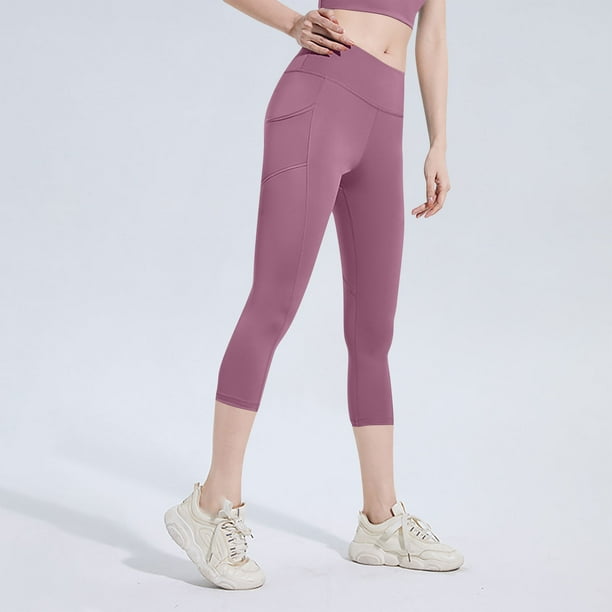 Pantalones deportivos casuales de cintura alta para mujer, con efecto lifting y medias de seda.