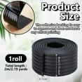 thumbnail image 2 of 1pc Foam Anticollision Strip Corrugated Table Bumper Guards for Furniture Against Corners Black 80x7mm 2m/roll, 2 of 9