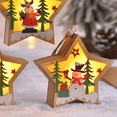 thumbnail image 4 of Christmas Ornament Xmas Wooden Hanging Light,for Christmas Tree Decorations, 4 of 5