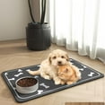 thumbnail image 3 of Tiberpet 11.8*15.7inch Dog Cat Water Dispenser Mat for Pet Accessories Pet Silicone Mat Dogs Cats Quick Dry Food Mat Pet Feeding Mat-Absorbent Dog Cat Mat, 3 of 7
