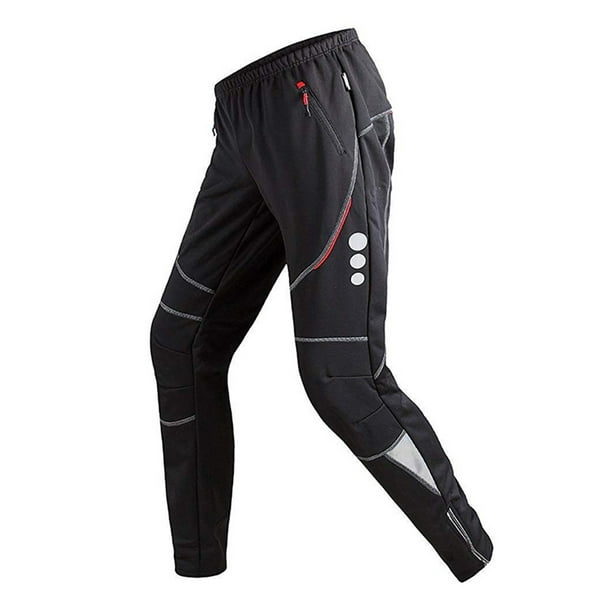Men's Cycling Pants Athletic Pants Windproof Thermal Fleece Winter