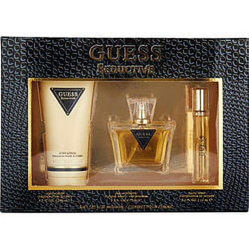 GUESS Séduisant par GUESS, Vaporisateur EDT 2.5 OZ & LOTION pour le Corps 6.7 & Vaporisateur EDT 0.5 OZ