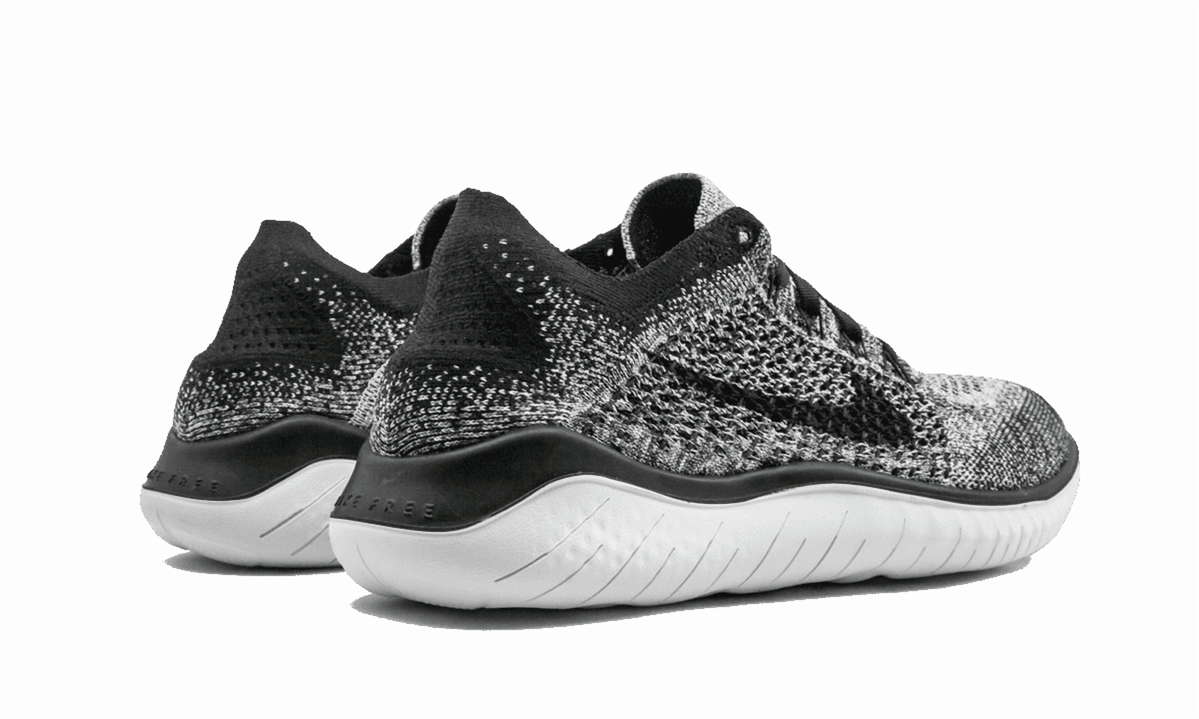 NIKE MENS Free RN Flyknit 2018 "Oreo" 942838 101 from Stadium Goods