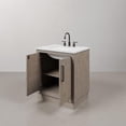 thumbnail image 5 of Water Creation 30" Wood Single Bathroom Vanity in Gray Oak & Bronze, 5 of 11
