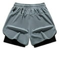 thumbnail image 3 of asjyhkr Mens Running Gym Shorts 2 in 1 Quick Drying Lightweight Athletic Sports Tennis Basketball Biker Shorts(M-4XL), 3 of 7